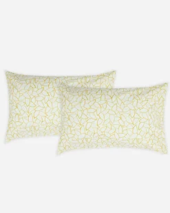 Jasper Conran 200 Thread Count Cotton Mini Leaves Pillowcase Pair Outlet