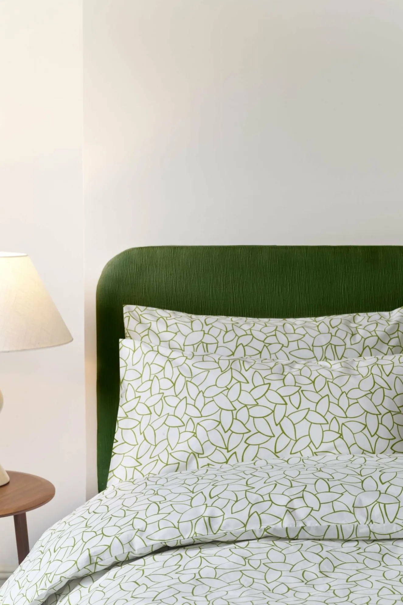 Jasper Conran 200 Thread Count Cotton Mini Leaves Duvet Cover Set Clearance