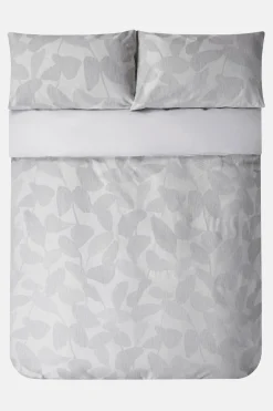 Jasper Conran Abstract Leaf Jacquard Duvet Set Grey Abstract Leaf Cheap