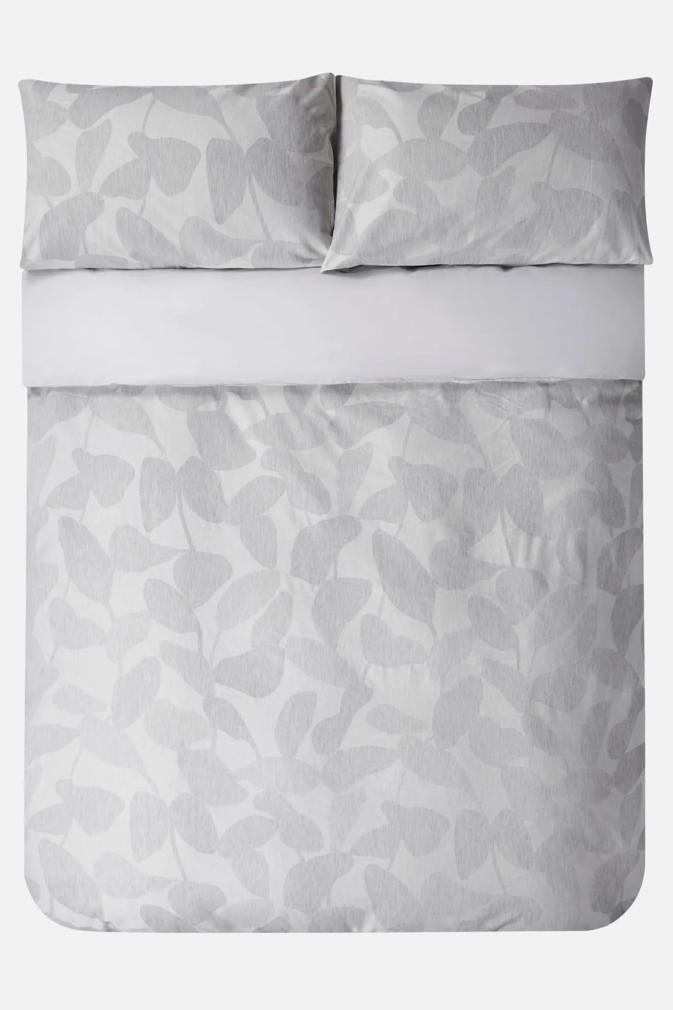 Jasper Conran Abstract Leaf Jacquard Duvet Set Grey Abstract Leaf Cheap
