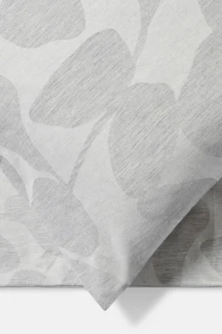 Jasper Conran Abstract Leaf Jacquard Oxford Pillow Case Melange Grey New