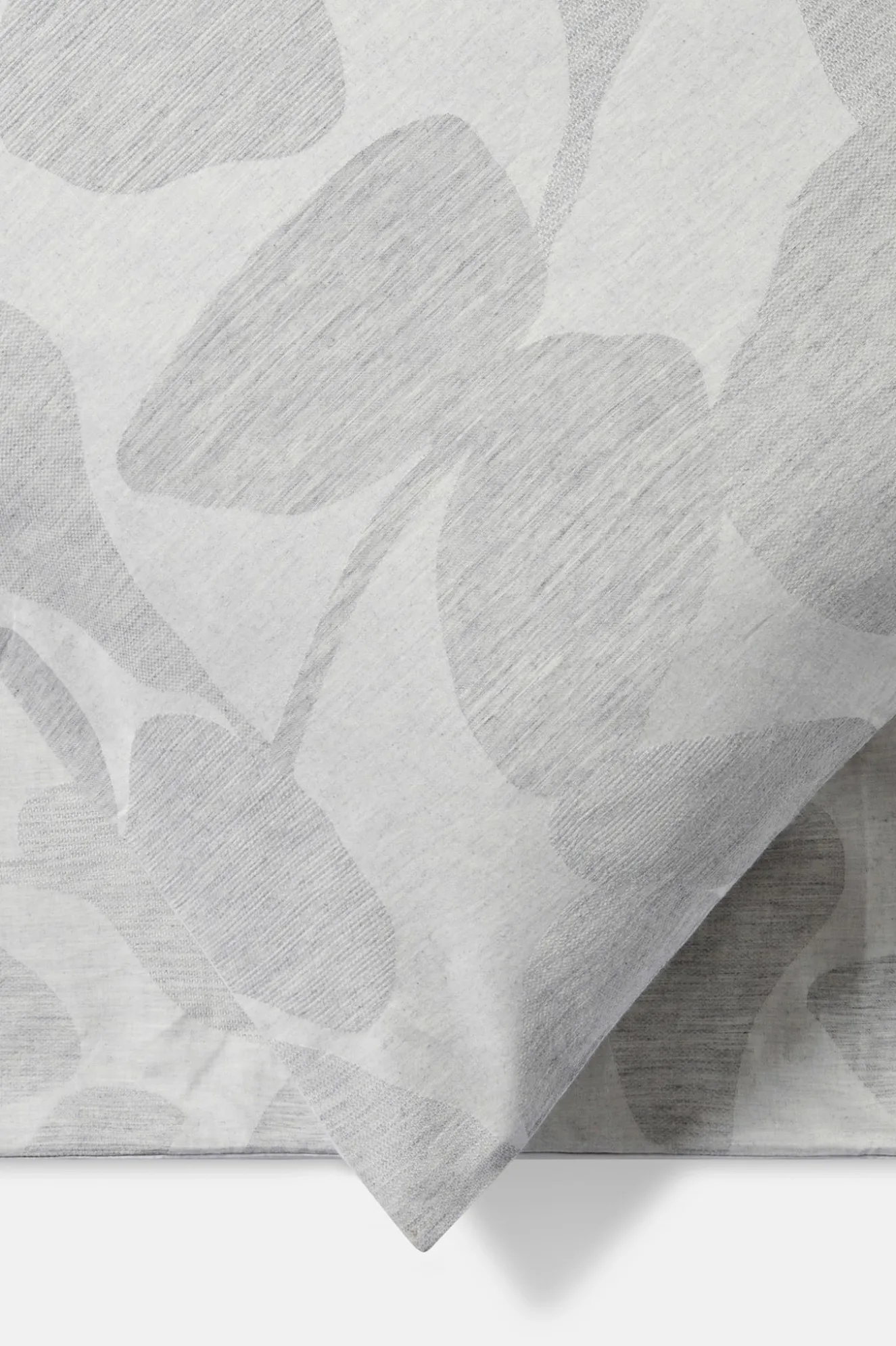 Jasper Conran Abstract Leaf Jacquard Oxford Pillow Case Melange Grey New