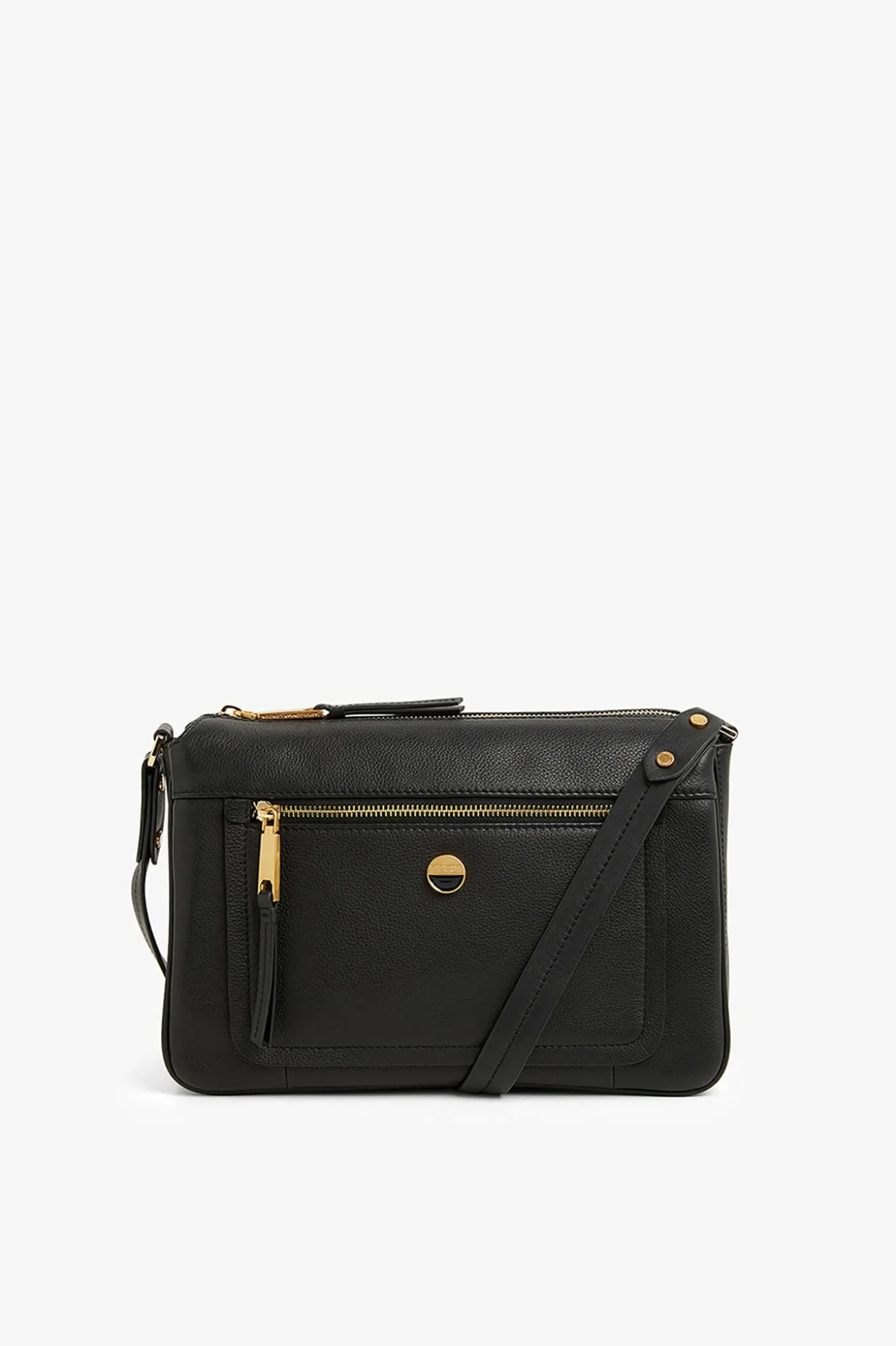 Jasper Conran Ada Cross Body Bag Black Fine Grain Shop