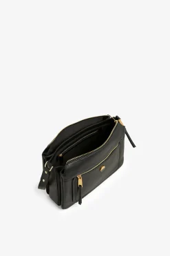 Jasper Conran Ada Cross Body Bag Black Fine Grain Shop