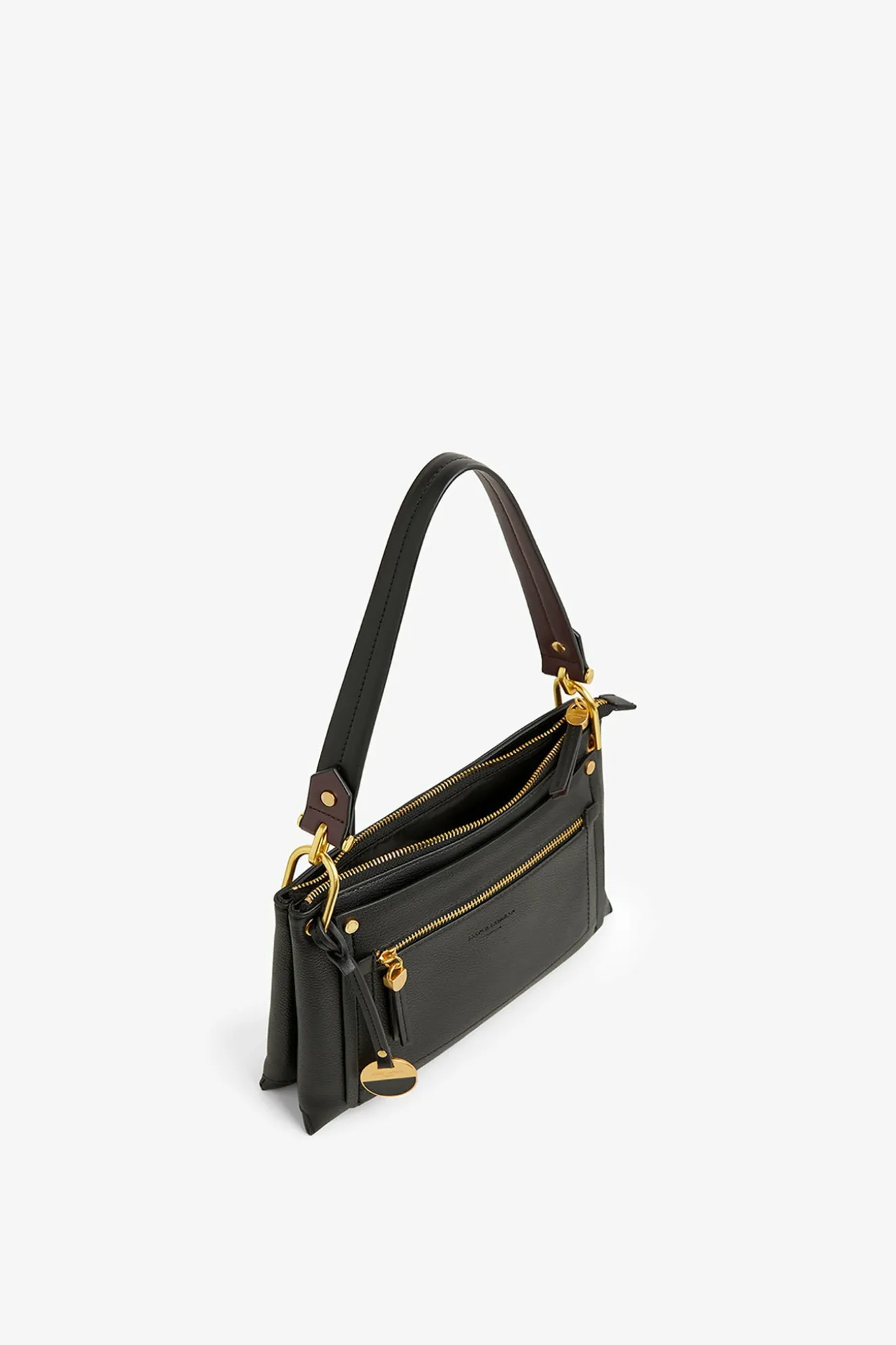 Jasper Conran Agatha Cross Body Bag Black Fine Grain Best Sale