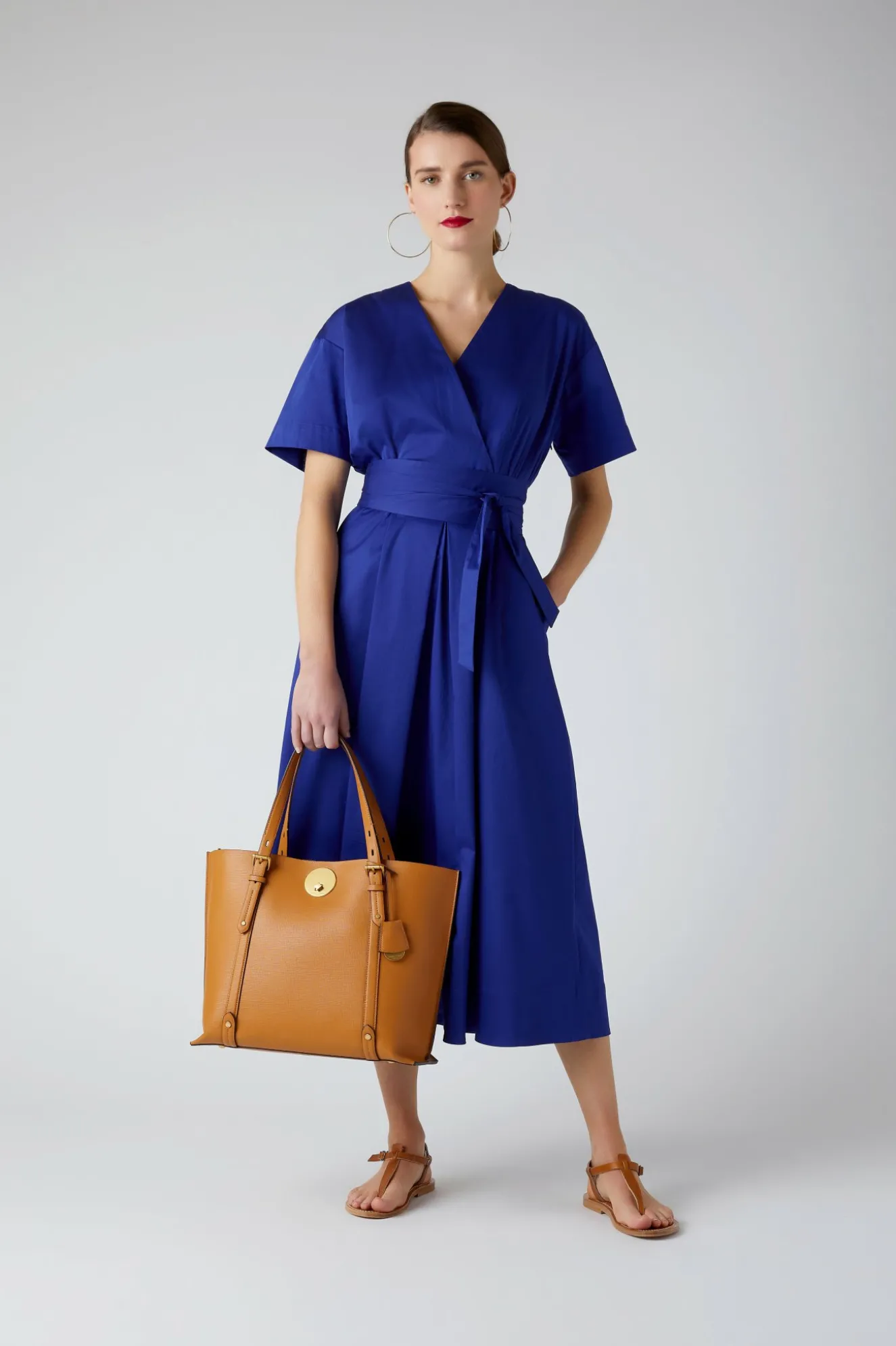 Jasper Conran Alexis Crosshatch Leather Grab Tote Discount