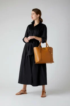 Jasper Conran Alexis Crosshatch Leather Grab Tote Discount
