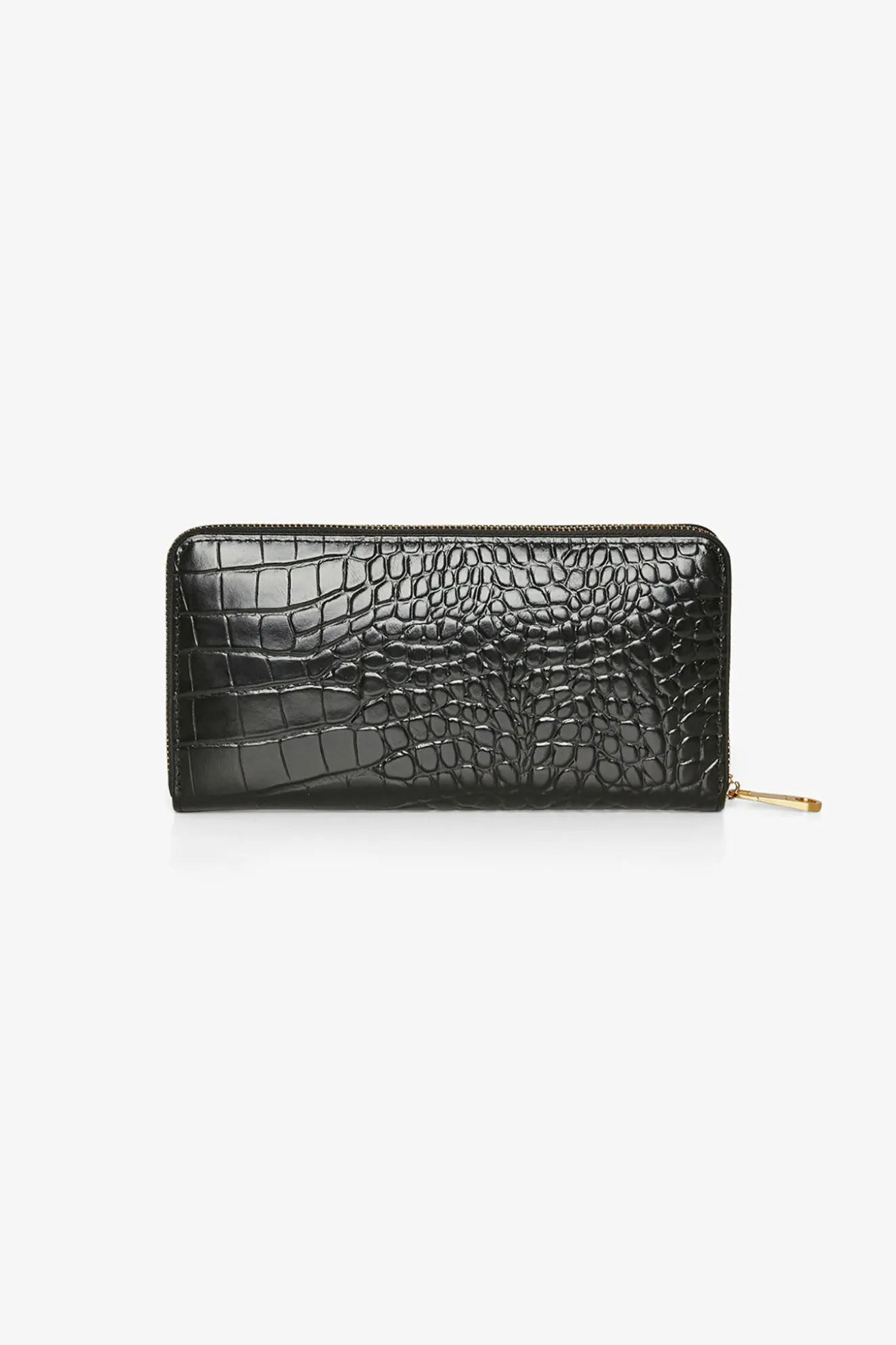 Jasper Conran Alexis Leather Large Croc Zip Round Purse Flash Sale