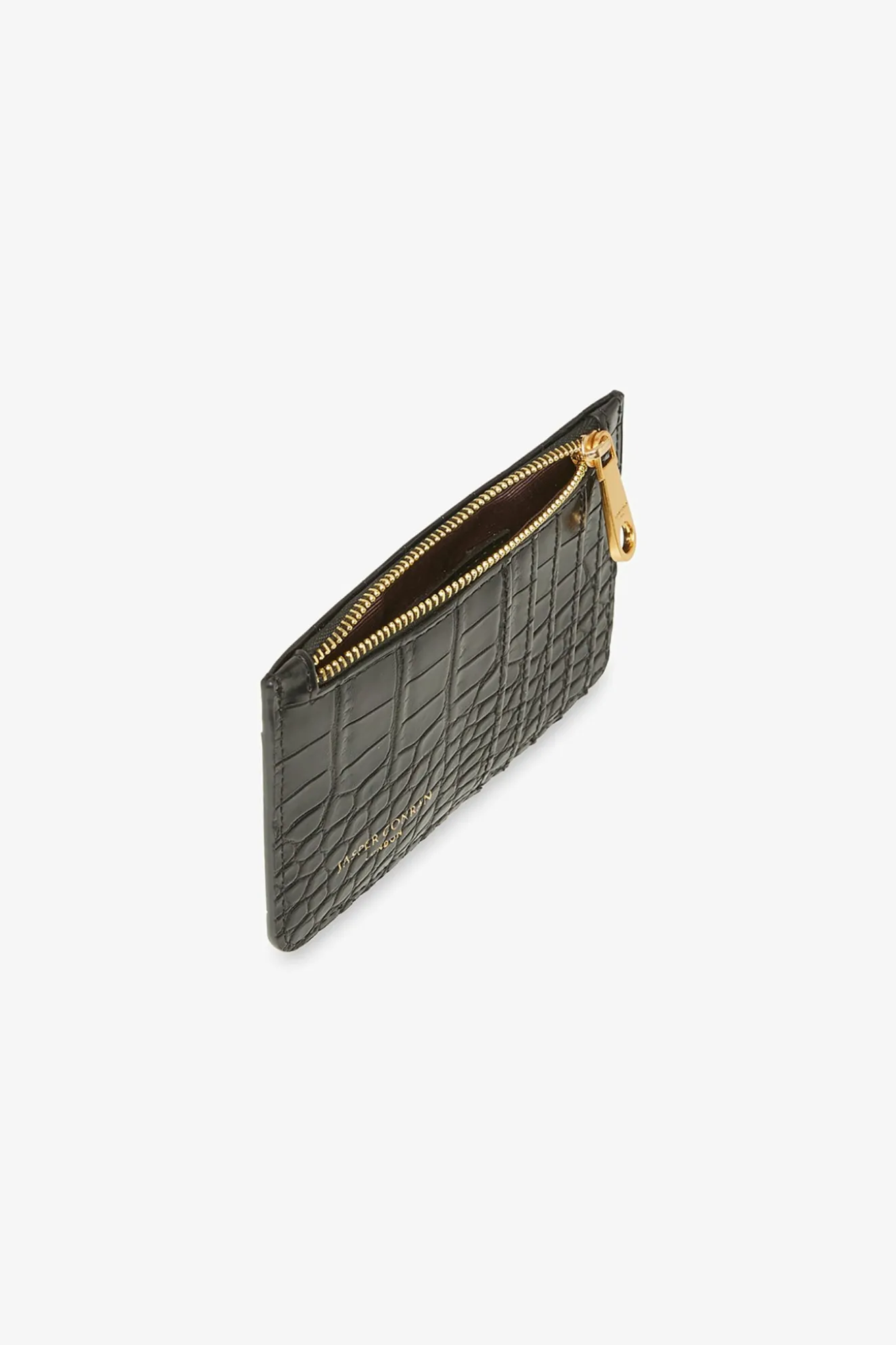 Jasper Conran Amber Croc Zip Coin & Card Holder Outlet