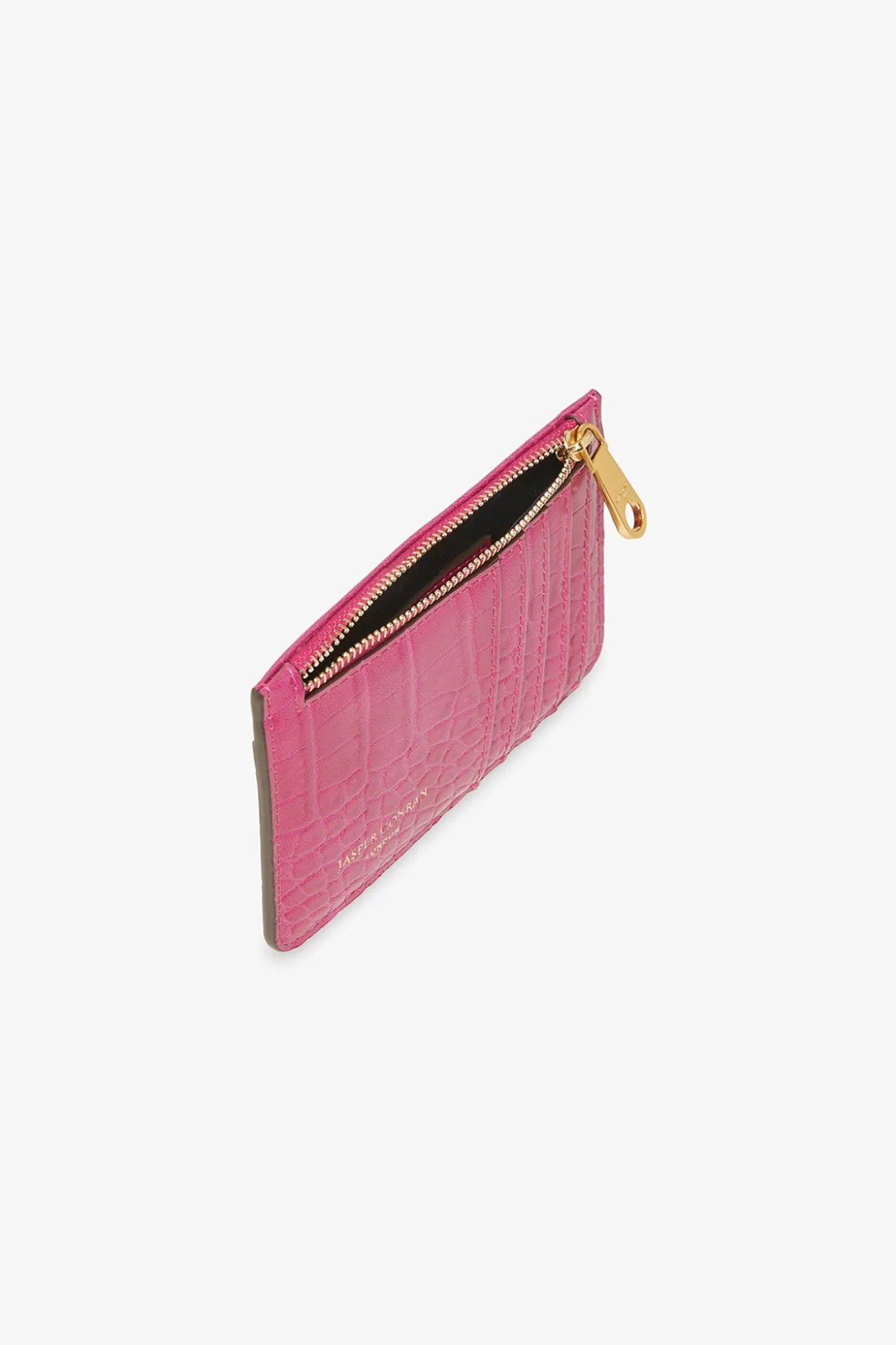 Jasper Conran Amber Croc Zip Coin & Card Holder Outlet
