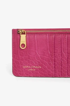 Jasper Conran Amber Croc Zip Coin & Card Holder Store