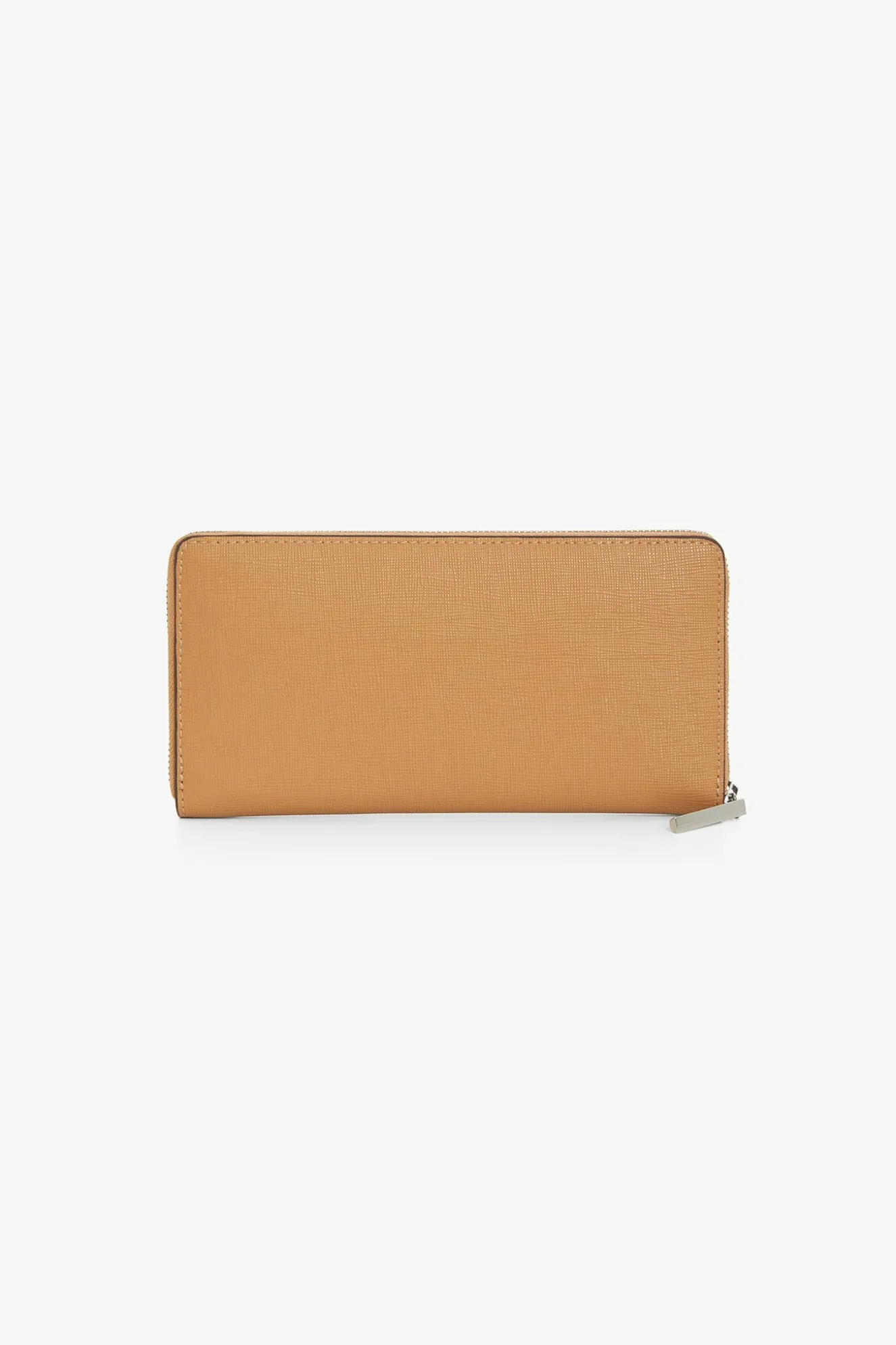 Jasper Conran Bee Leather Cross Hatch Large Purse Camel Bee New
