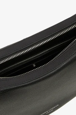 Jasper Conran Bee Leather Scoop Shoulder Bag Black New