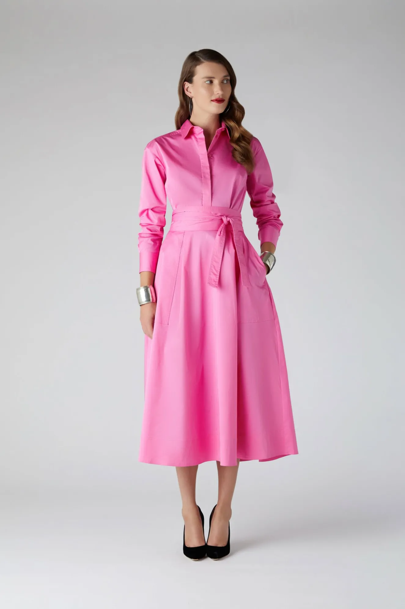 Jasper Conran Blythe Full Skirt Shirt Dress Cheap