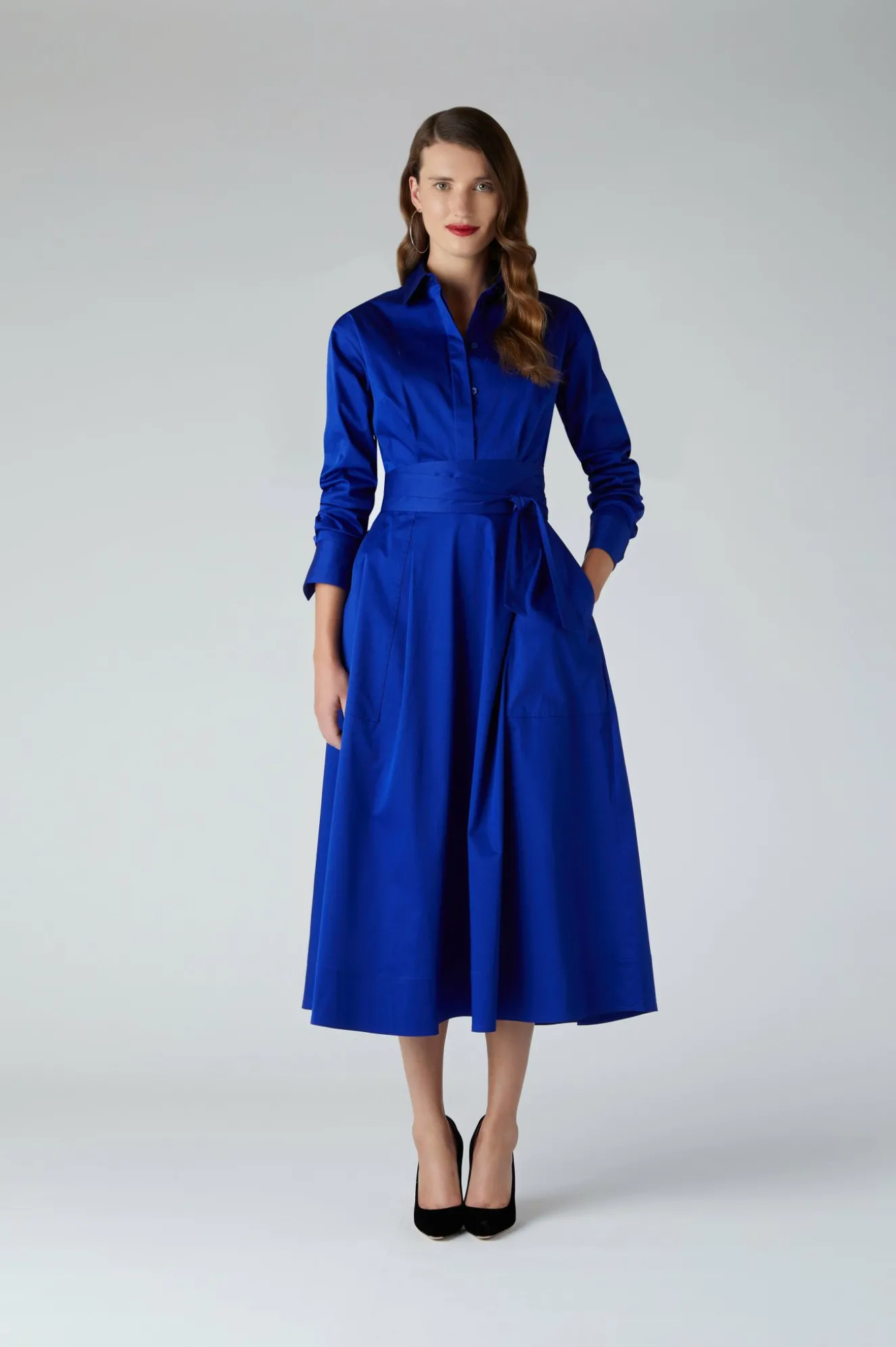 Jasper Conran Blythe Full Skirt Shirt Dress Cheap