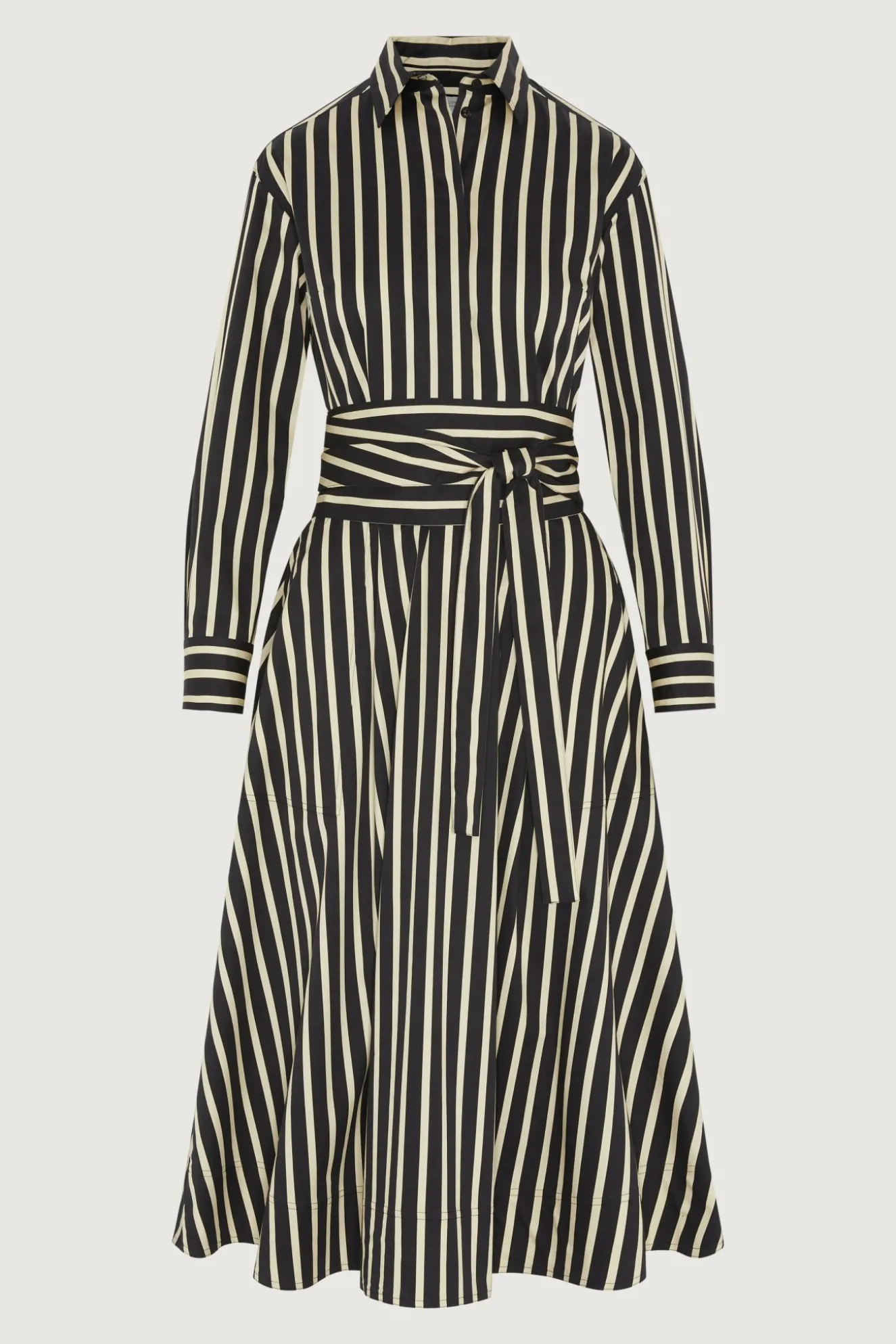 Jasper Conran Blythe Stripe Full Skirt Shirt Dress New