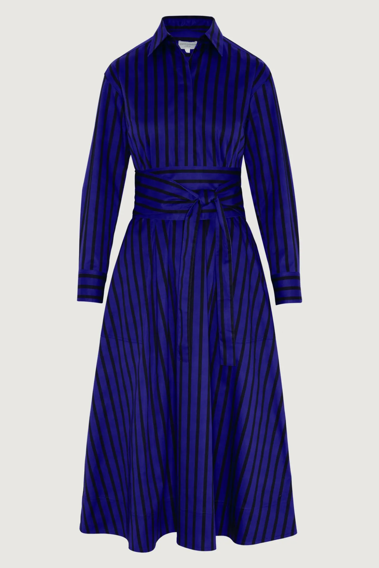 Jasper Conran Blythe Stripe Full Skirt Shirt Dress New