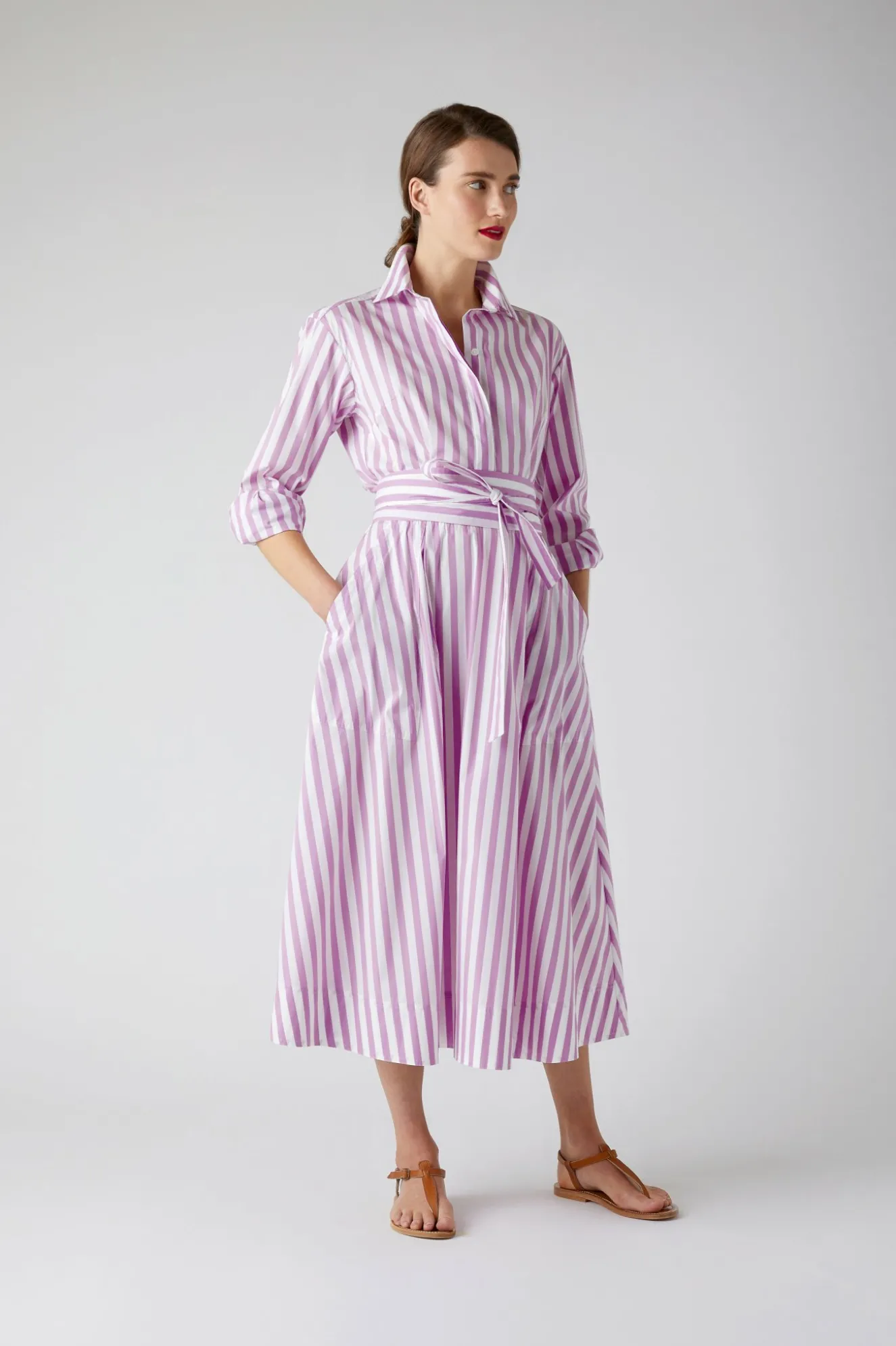 Jasper Conran Blythe Striped Full Skirt Shirt Dress Best