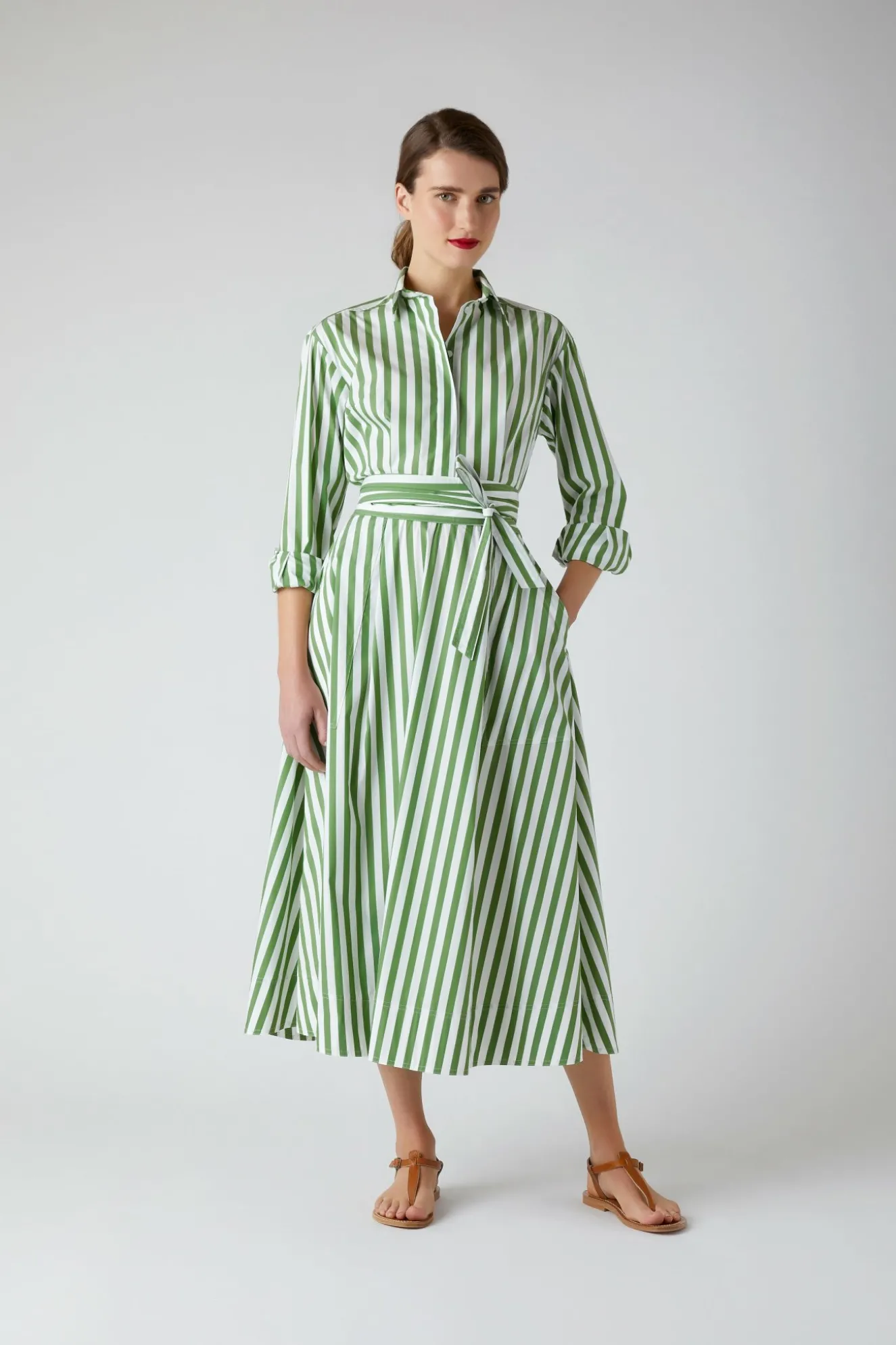Jasper Conran Blythe Striped Full Skirt Shirt Dress Best