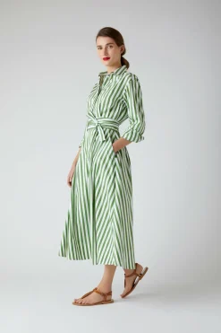 Jasper Conran Blythe Striped Full Skirt Shirt Dress Best