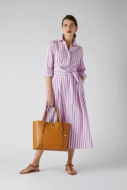 Jasper Conran Blythe Striped Full Skirt Shirt Dress Cheap