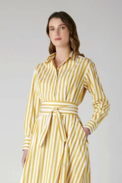 Jasper Conran Blythe Striped Full Skirt Shirt Dress Online