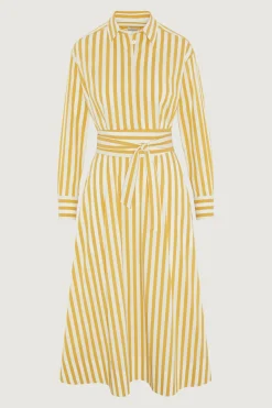Jasper Conran Blythe Striped Full Skirt Shirt Dress Online