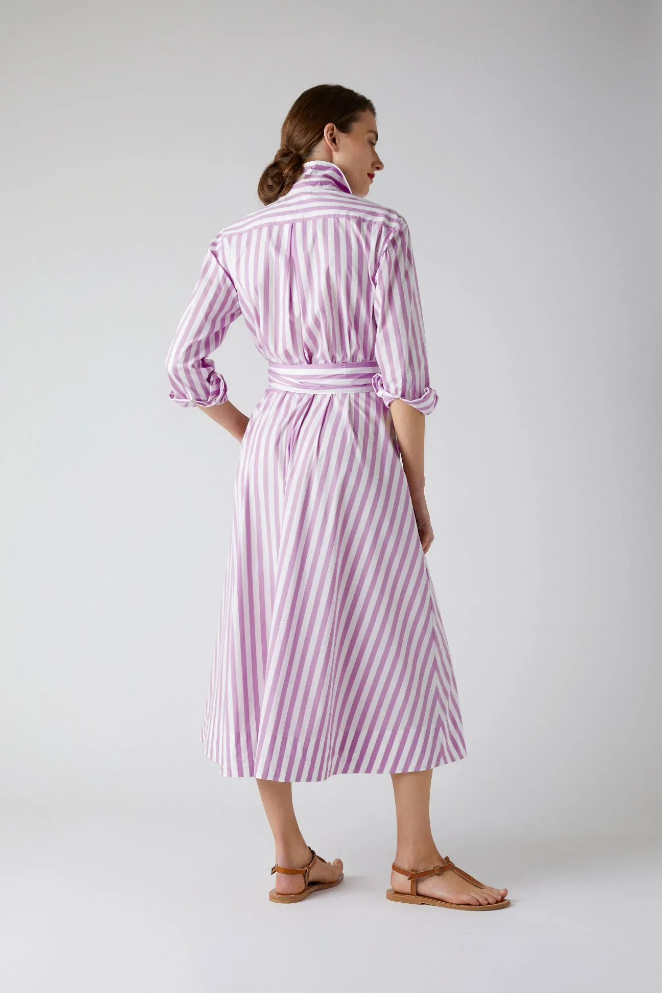 Jasper Conran Blythe Striped Full Skirt Shirt Dress Online