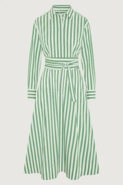 Jasper Conran Blythe Striped Full Skirt Shirt Dress Online