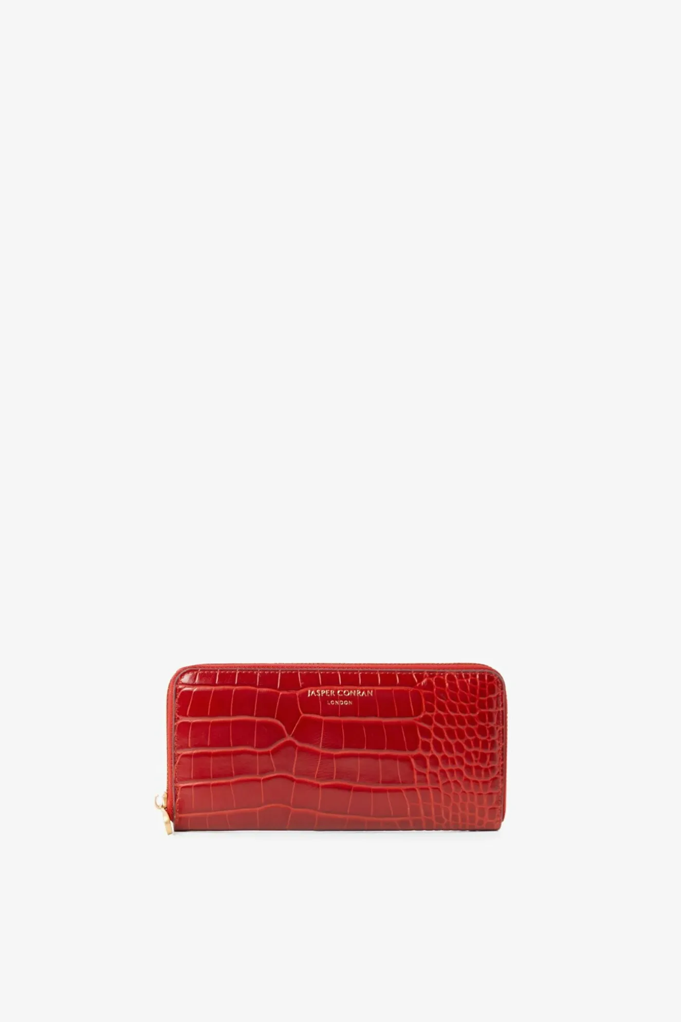 Jasper Conran Celia Leather Croc Large Purse Red Celia Croc Large Purse Flash Sale