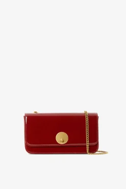 Jasper Conran Celia Leather Patent Chain Strap Evening Bag Cheap