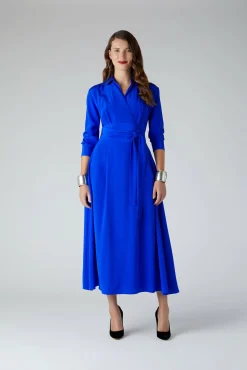 Jasper Conran Celia Silk Full Skirt Shirt Dress Cheap