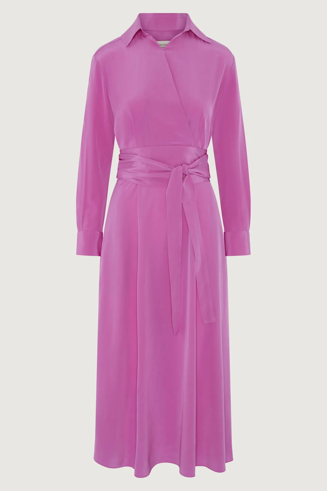 Jasper Conran Celia Silk Full Skirt Shirt Dress Flash Sale