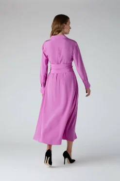 Jasper Conran Celia Silk Full Skirt Shirt Dress Discount