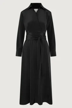 Jasper Conran Celia Silk Full Skirt Shirt Dress Discount