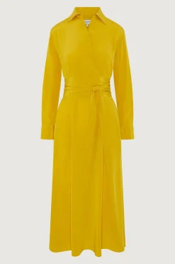 Jasper Conran Celia Silk Full Skirt Shirt Dress Discount