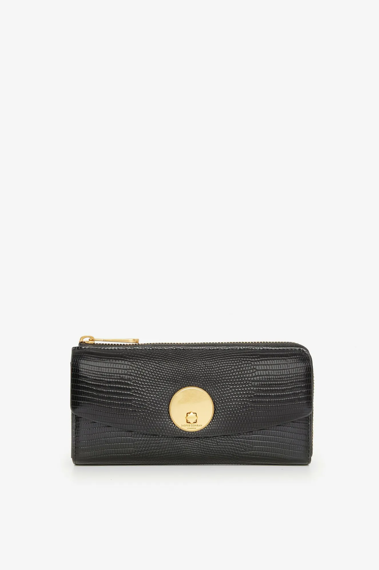 Jasper Conran Clara Lizard Large Zip Purse Best Sale