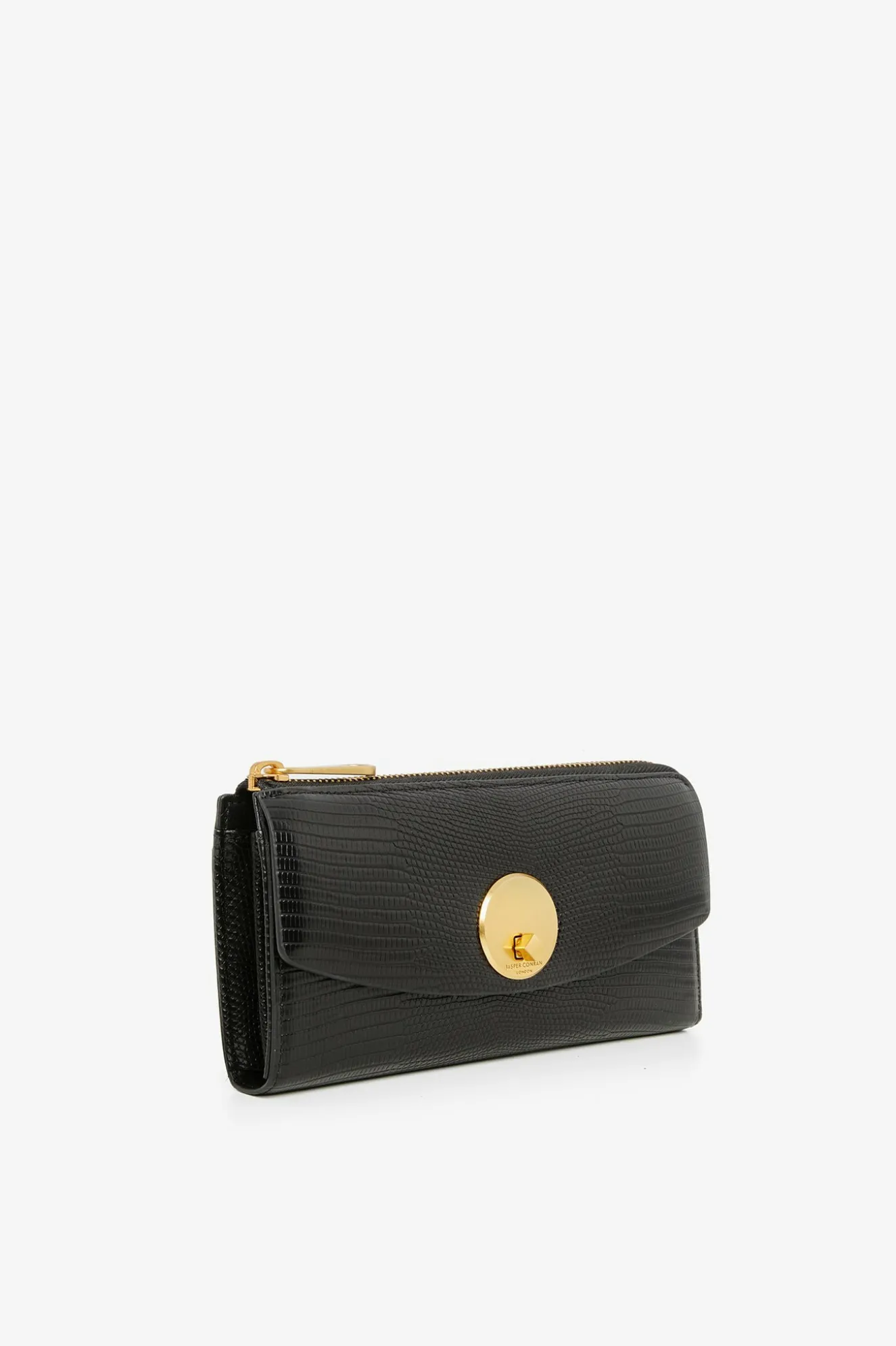 Jasper Conran Clara Lizard Large Zip Purse Best Sale