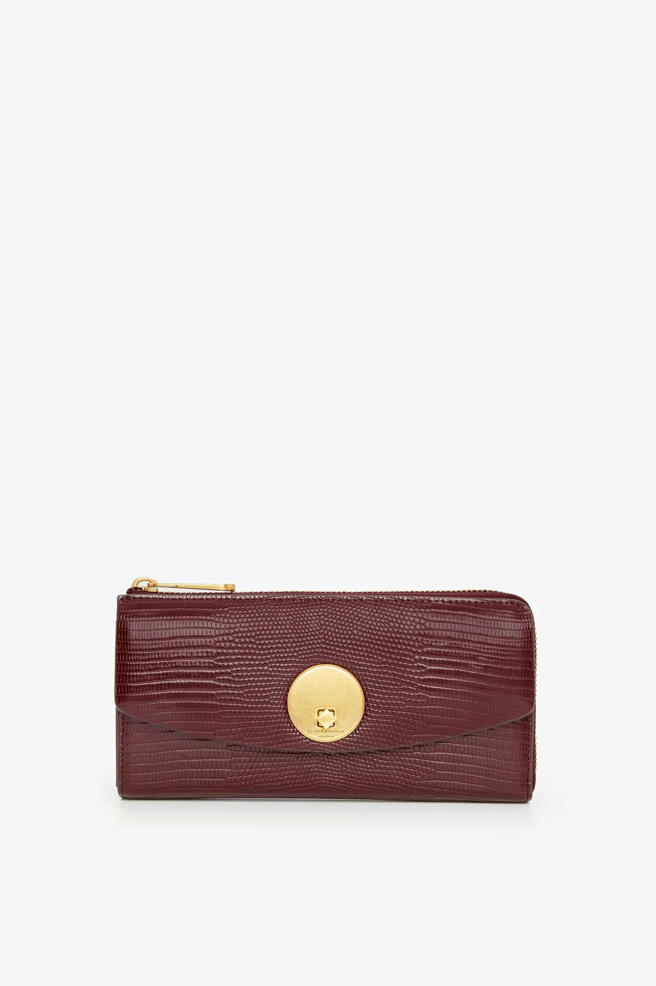 Jasper Conran Clara Lizard Large Zip Purse Best Sale