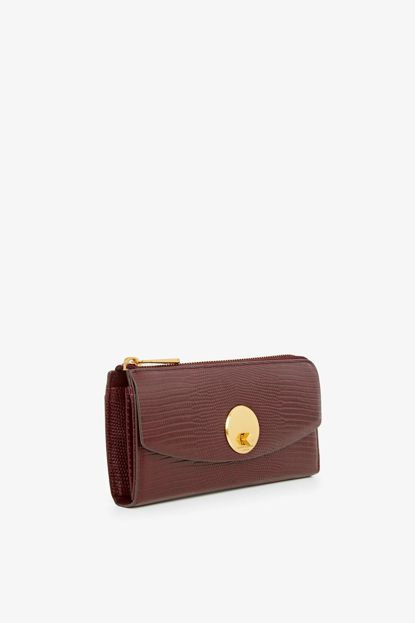 Jasper Conran Clara Lizard Large Zip Purse Discount