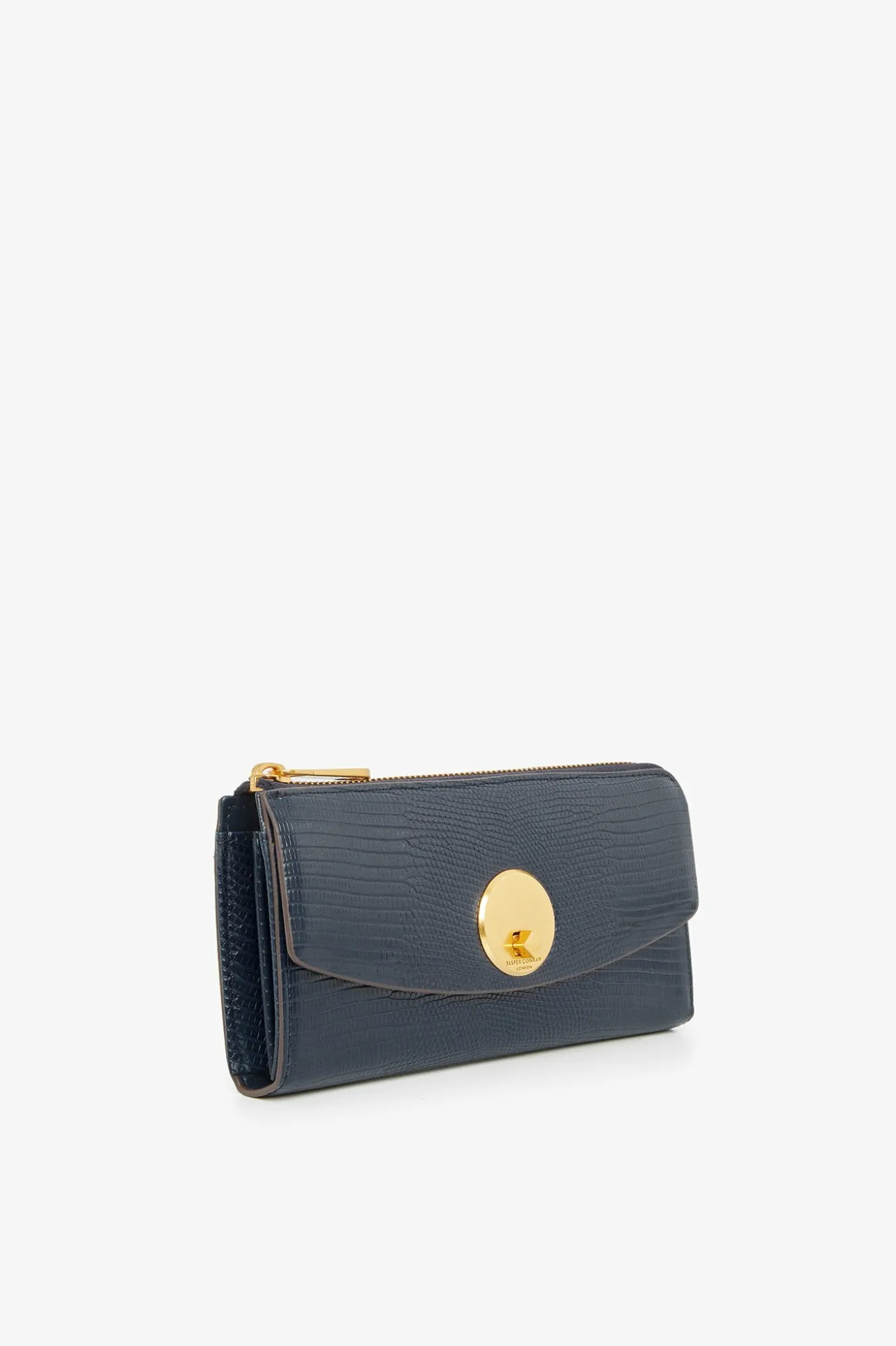 Jasper Conran Clara Lizard Large Zip Purse Sale