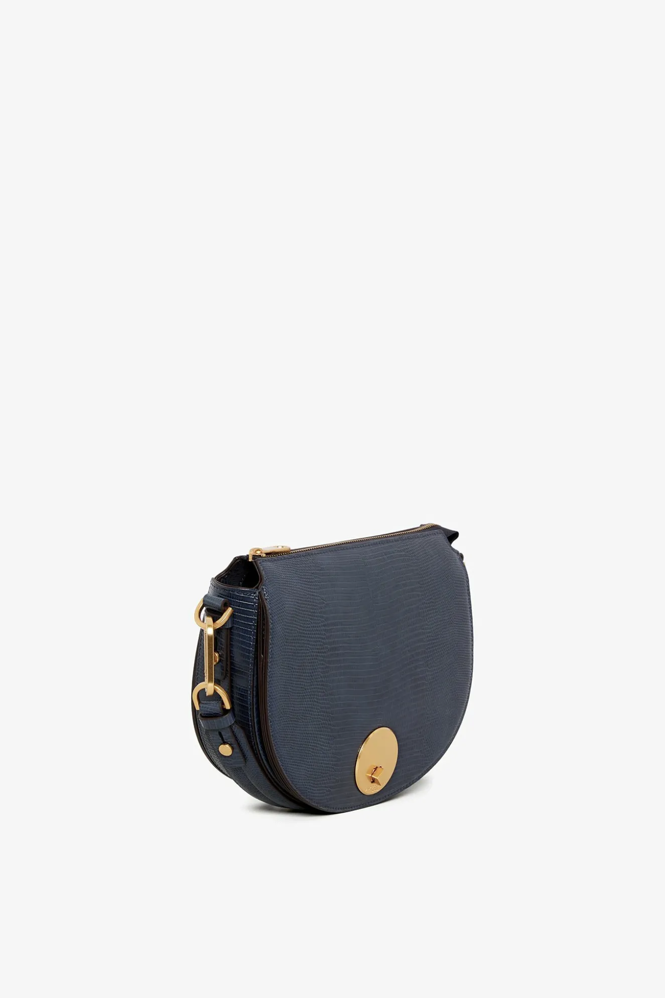 Jasper Conran Clara Lizard Saddle Bag Fashion