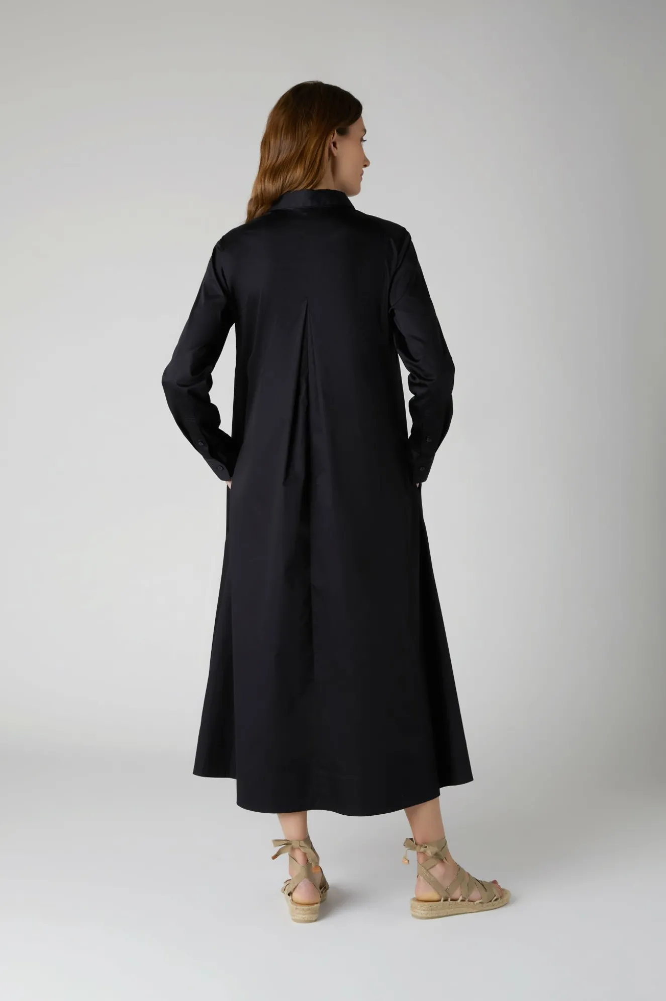 Jasper Conran Clemence Collared A-Line Dress With Obi Belt Black Shop