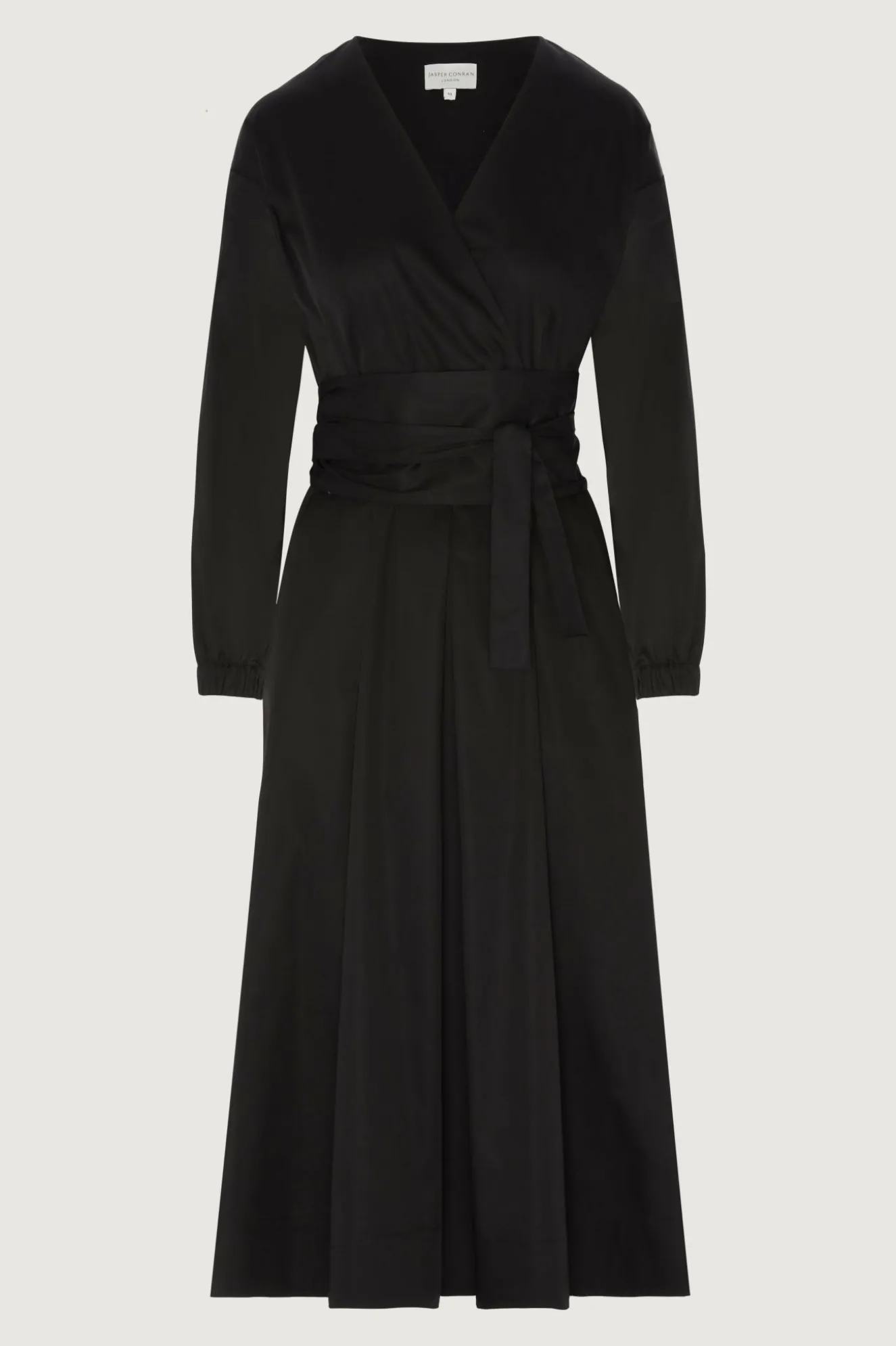 Jasper Conran Connie Full Skirt Wrap Dress Black Cheap
