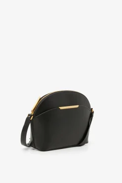Jasper Conran Darcey Leather Dome Cross Body Bag Black Flash Sale