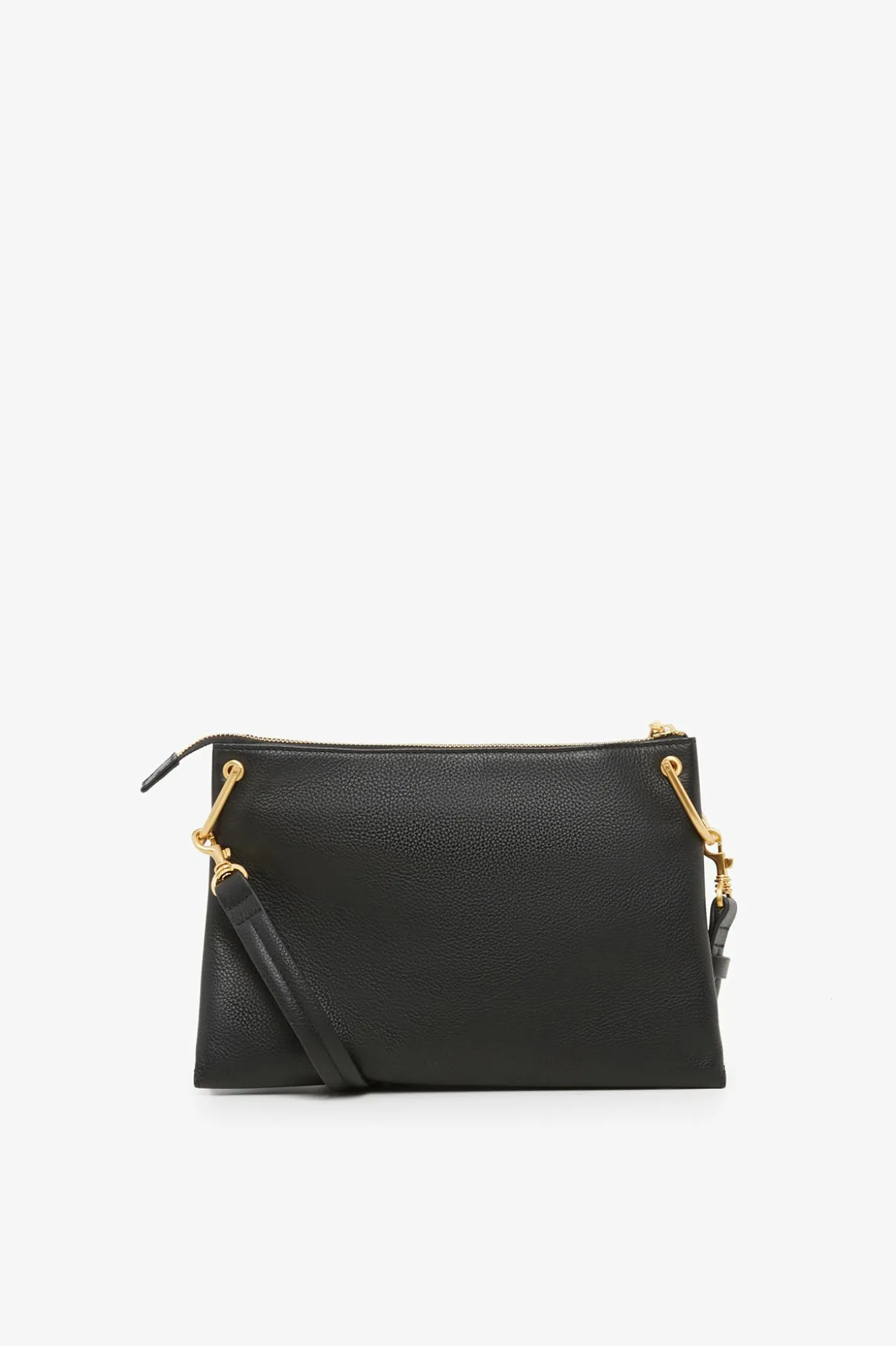 Jasper Conran Darcey Leather Triple Section Cross Body Black Cheap