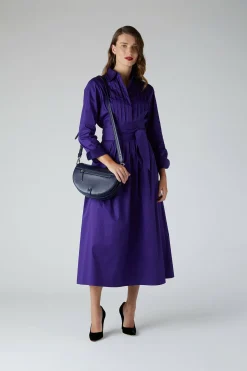Jasper Conran Emily Pintuck Full Skirt Shirt Dress Hot