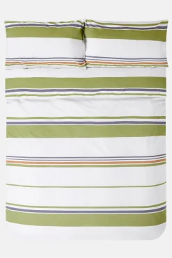 Jasper Conran Multi Stripe Percale Duvet Set Spinach Sudan Peacoat Stripe Best