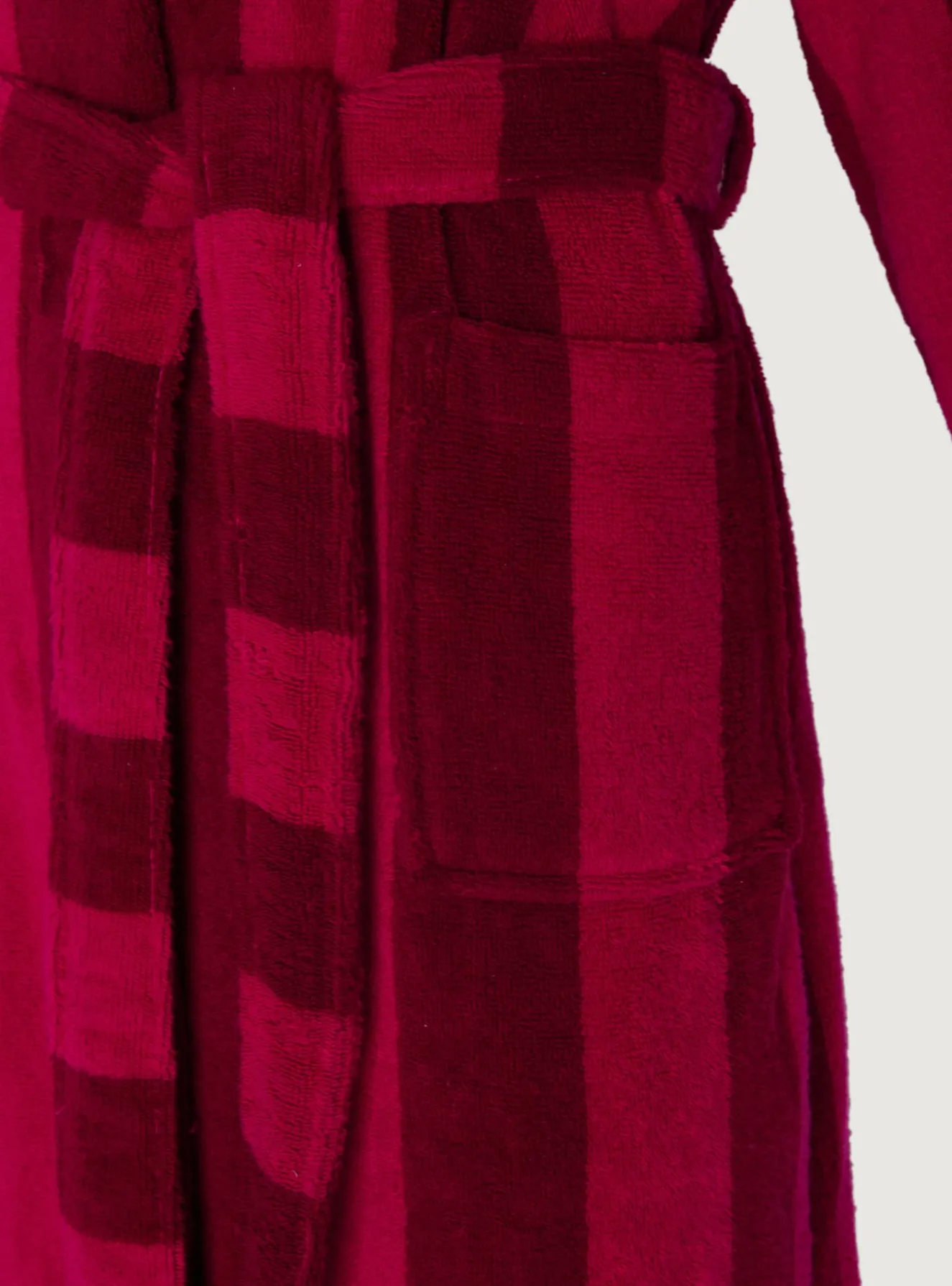 Jasper Conran Soft Lightweight Woven Stripe Hooded Robe Clearance