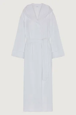 Jasper Conran Soft Lightweight Woven Stripe Hooded Robe Sale
